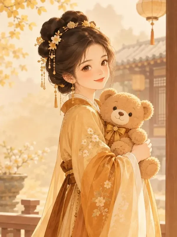 黄豆短剧《穿越成熊家小福星》封面，古装穿越题材短剧